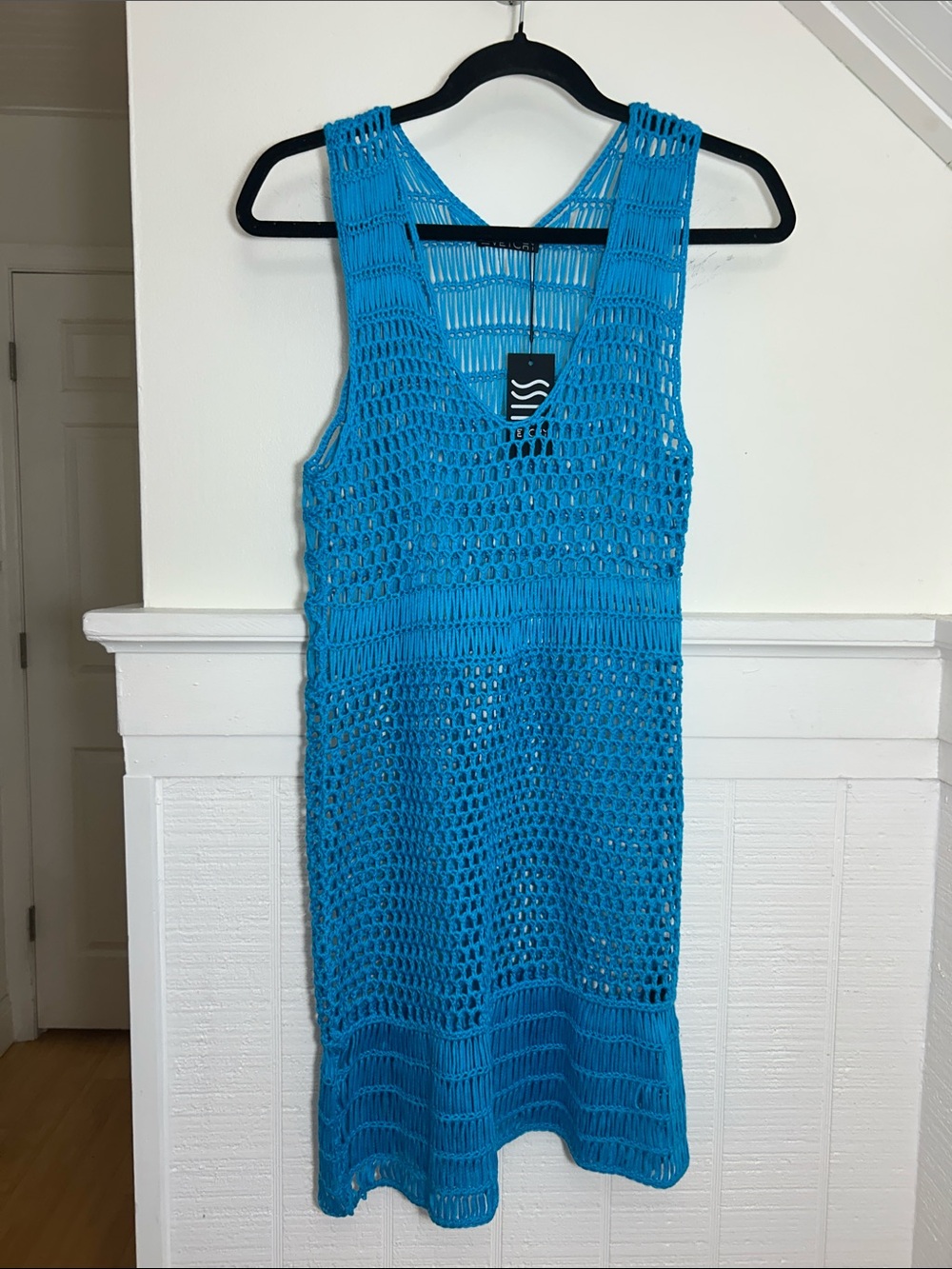 VETCHY NWT Crochet mini dress/ coverup size large new with tags